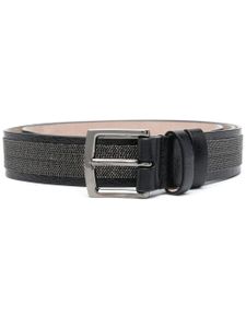 Brunello Cucinelli ceinture à ornements en perles - Noir