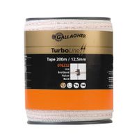 Gallagher TurboLine lint 12,5mm wit 200m - 076232 076232 - thumbnail