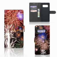 Samsung Galaxy Note 8 Wallet Case met Pasjes Vuurwerk