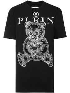 Philipp Plein t-shirt en coton à logo imprimé - Noir