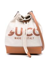 Gucci petit sac seau à logo imprimé - Tons neutres