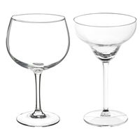 Cocktailglazen set - gin/margarita glazen - 11x stuks