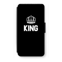 King zwart: iPhone 8 Plus Flip Hoesje - thumbnail