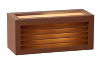 Lucide DIMO - Wandlamp Buiten - 1xE27 - IP54 - Roest bruin