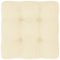 vidaXL Bankkussen pallet 80x80x10 cm crèmekleurig