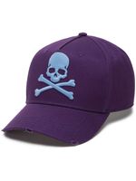 Philipp Plein casquette en coton à broderies - Violet - thumbnail