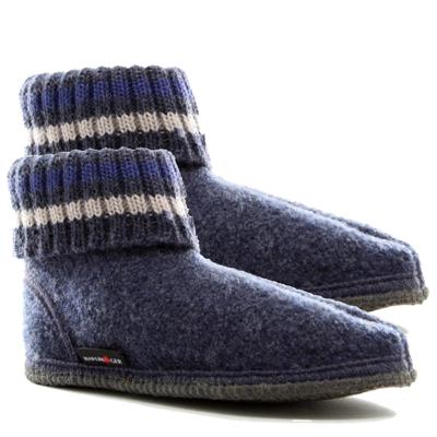 Haflinger Paul Jeans Wol Pantoffels  Uniseks 