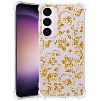 Samsung Galaxy S24 Plus Case Gouden Bloemen