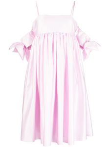 Vivetta robe mi-longue à détail de nœud oversize - Rose