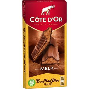 Cote d'Or Cote d'Or - Bon Bon Bloc Praline Melk 200 Gram 15 Stuks