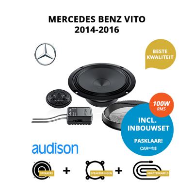 Premium speakers voor Mercedes Benz Vito 2014-2016 - Voordeuren/achterdeuren