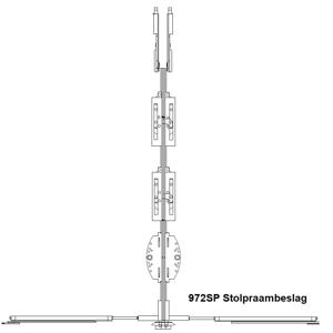 HABO 972SP Stolpraambeslag LS/RS SKG**