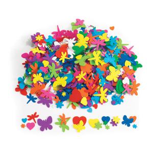 Colorations Bloemen, Hart en Insecten Vormen Foam, 500st.