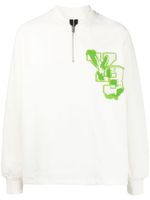 Y-3 sweat en coton biologique à patch logo - Blanc