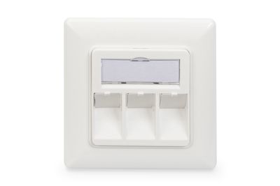 Digitus DN-93821 Keystone houder 3-voudig Wit