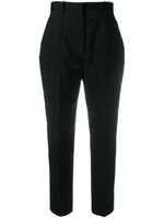 Alexander McQueen pantalon en laine à coupe courte - Noir