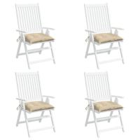 Palletkussens 4 st 50x50x7 cm oxford stof beige - thumbnail