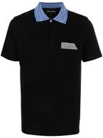 Emporio Armani polo à patch logo - Noir - thumbnail