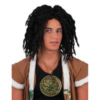 Rasta pruik zwart met dreads   - - thumbnail