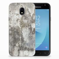 Samsung Galaxy J3 2017 TPU Siliconen Hoesje Beton Print