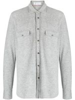 Brunello Cucinelli cardigan en laine à col italien - Gris