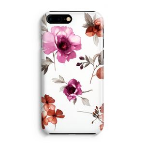 Geschilderde bloemen: Volledig Geprint iPhone 7 Plus Hoesje