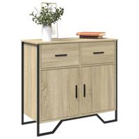 Dressoir 79.5x35,5x74,5 cm bewerkt hout sonoma eikenkleurig