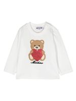 Moschino Kids t-shirt à logo Teddy Bear - Blanc