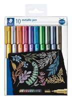 Gelpen Staedtler metallic etui ÃƒÆ' 10 kleuren