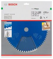 Bosch Accessories Expert for Wood 2608644082 Cirkelzaagblad 260 x 30 x 1.8 mm Aantal tanden: 60 1 stuk(s) - thumbnail