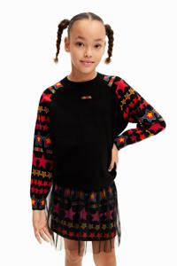 Desigual sweatshirt sterren - BLACK - 7/8