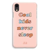 Cool Kids Never Sleep: iPhone XR Volledig Geprint Hoesje