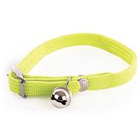 Halsband voor kat elastisch nylon groen 30X1 CM