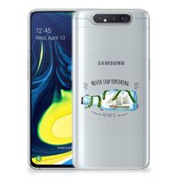 Samsung Galaxy A80 Telefoonhoesje met Naam Boho Bottle