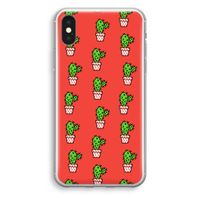 Mini cactus: iPhone XS Transparant Hoesje - thumbnail