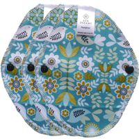 Wasbaar maandverband en inlegkruisjes - Eco Dreams - extra dun (beschrijvin 3 stuks inlegkruisjes Alpine birds (turquoise))