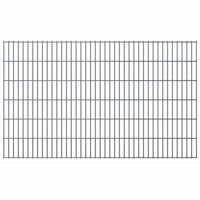 vidaXL Dubbelstaafmat 2,008x1,23 m grijs vidaXL Dubbelstaafmat 2,008x1,23 m grijs