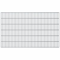 vidaXL Dubbelstaafmat 2,008x1,23 m grijs