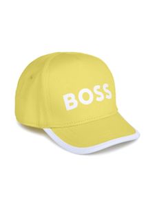 BOSS Kidswear casquette en coton à logo imprimé - Jaune