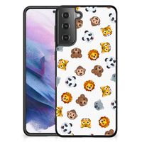 Back Case voor Samsung Galaxy S21 Plus Dieren Emojis