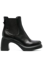 Karl Lagerfeld bottines Astragon 80 mm à fini verni - Noir