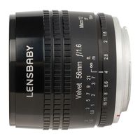 Lensbaby Velvet 56 Fujifilm X-mount objectief Zwart - thumbnail