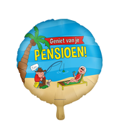 Folieballon &apos;Pensioen&apos; Cartoon (46cm) - thumbnail