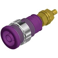 SKS Hirschmann SEB 2600 G M4 Veiligheids-labconnector, female Bus, inbouw verticaal Stift-Ø: 4 mm Violet 1 stuk(s)