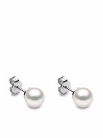 Yoko London puces d'oreilles Classic 7 mm en or blanc 18ct ornées de perles Akoya - Argent - thumbnail