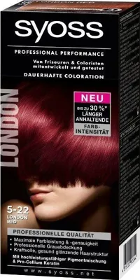 Syoss Permanent Coloration Haarverf - 5-22 London Red