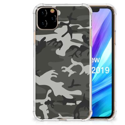 Apple iPhone 11 Pro Max Doorzichtige Silicone Hoesje Army Light Apple iPhone 11 Pro Max Doorzichtige Silicone Hoesje Army Light