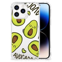 iPhone 14 Pro Stevig Bumper Hoesje Avocado Singing - thumbnail