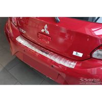 RVS Bumper beschermer passend voor Mitsubishi Space Star Facelift 2020- 'Ribs' AV235492 - thumbnail