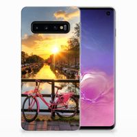 Samsung Galaxy S10 Siliconen Back Cover Amsterdamse Grachten - thumbnail